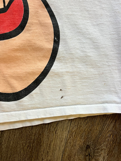 659 -White Big Face Tigger Tee - OSFA