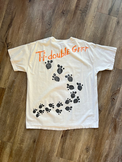 659 -White Big Face Tigger Tee - OSFA