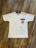 660 -White Yacht Club Resort Logo Tee - L