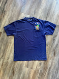 663 -Purple Embroidered Dopey & Sneezy Pocket Tee - L