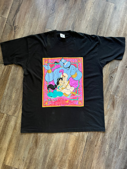 666 -Black Genie, Aladdin, & Jasmine Tapestry Tee - 2X