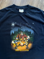 668 -Navy Fort Wilderness Campground Fire Pit Tee - L