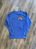671 -Blue Embroidered WTP & Tigger Spilling Honey Pocket Tee - S