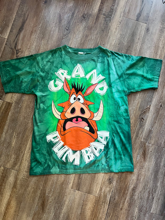 678 -Green Tie-Dye Grand Pumbaa Tee - OSFA