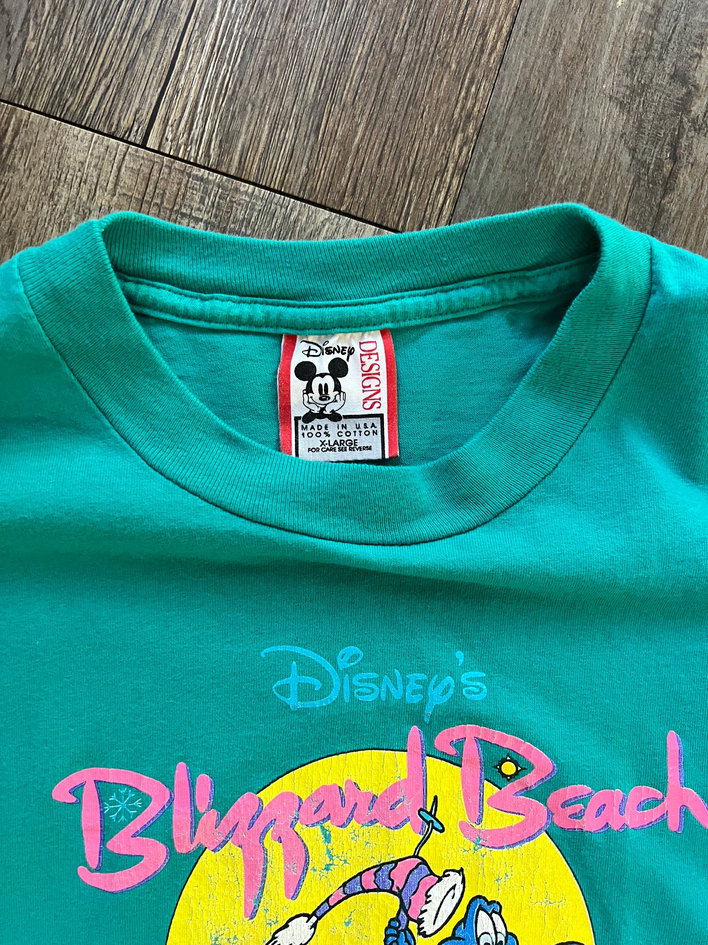 681 -Teal Blizzard Beach Skater Gator Tee - XL