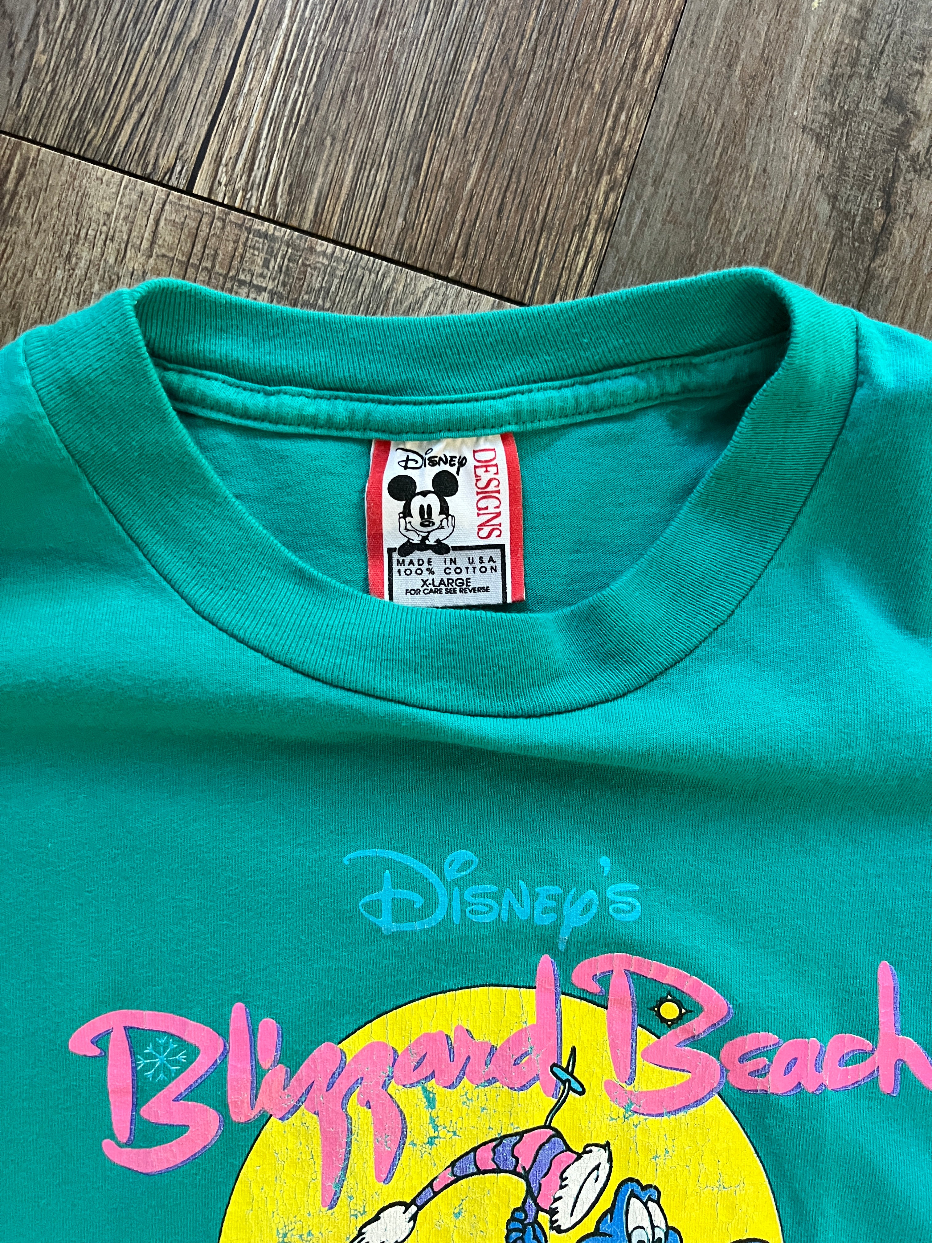 681 -Teal Blizzard Beach Skater Gator Tee - XL