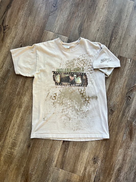 683 -Tan Indiana Jones Why Did It Have to Be Snakes Tee - M