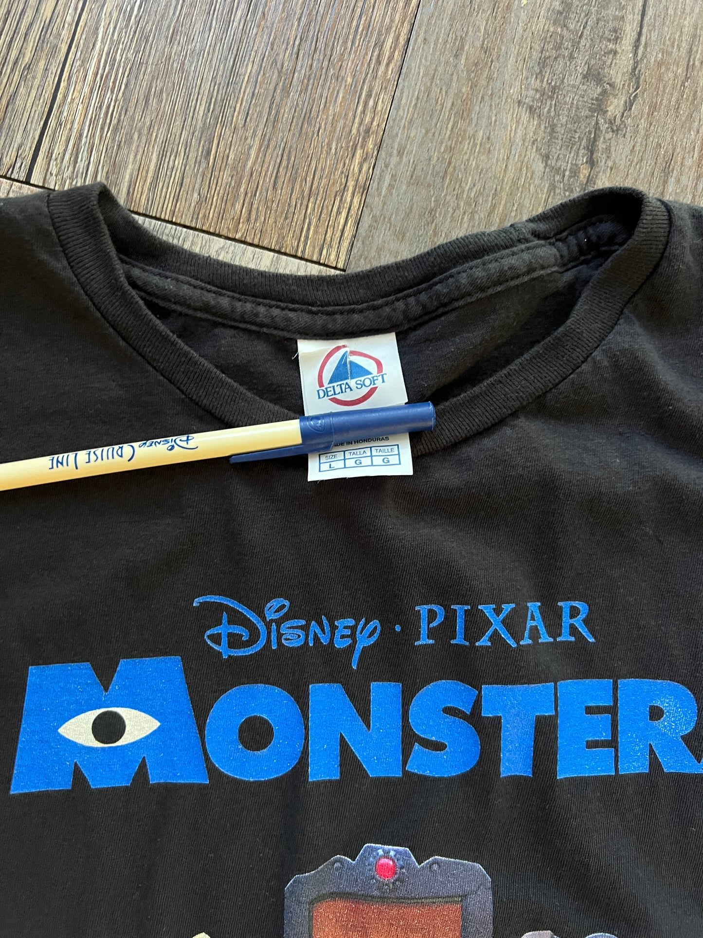 685 -Black Monsters Inc Sulley & Mike Tee - L