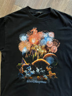 692 -Black EPCOT Center Fireworks WDW Logo Shirt - L