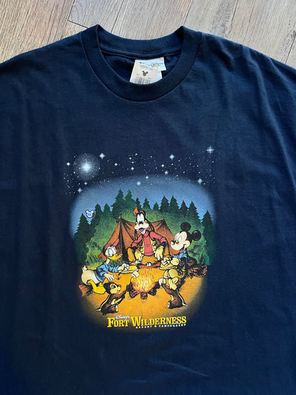 693 -Navy Fort Wilderness Campfire Tee NWT - 2X