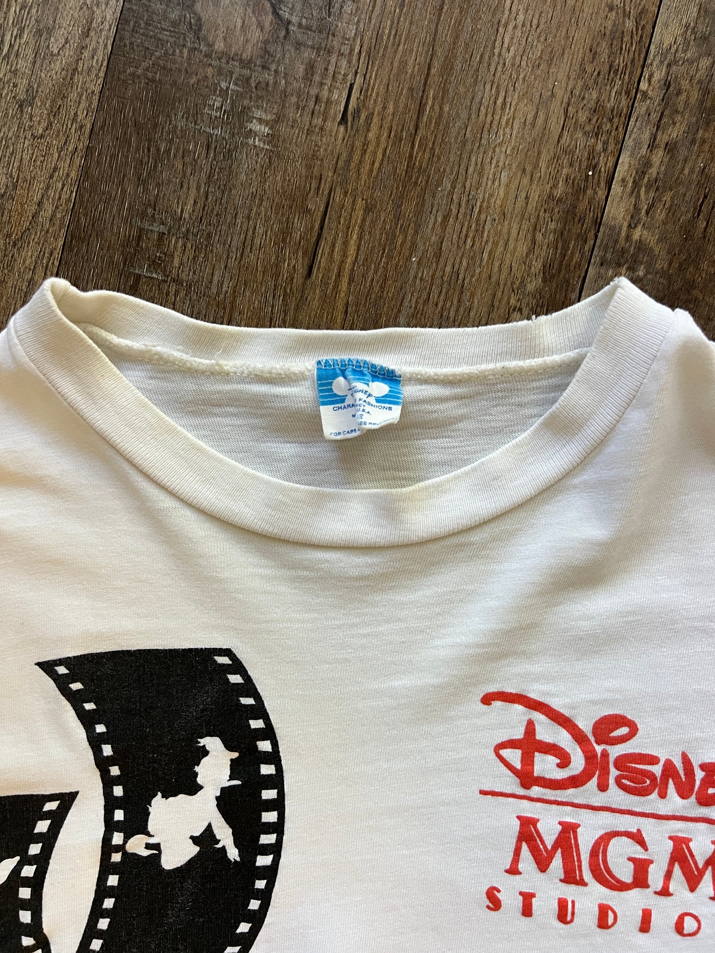 699 -White MGM Donald & Mickey Film Strip Tee
