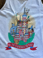 1199 - White 25th Anniversary Cake Castle Tank - NT/XL
