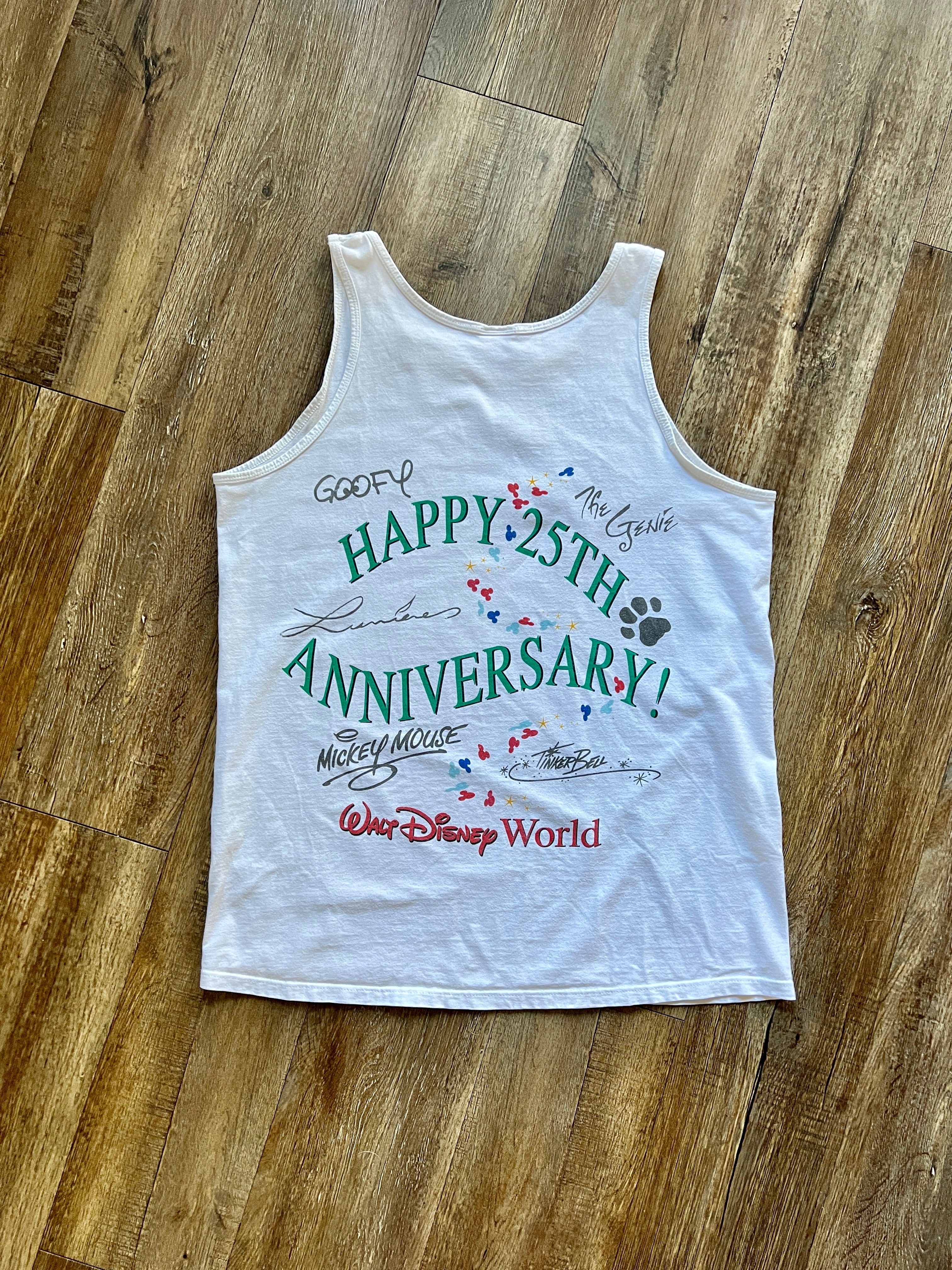 1199 - White 25th Anniversary Cake Castle Tank - NT/XL