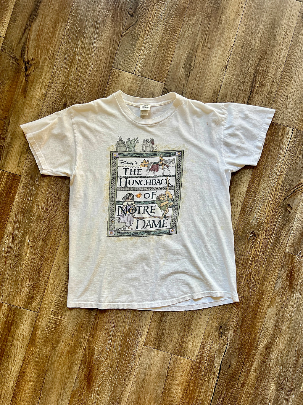 1202 -White The Hunchback of Notre Dame Character Shirt - NT / L