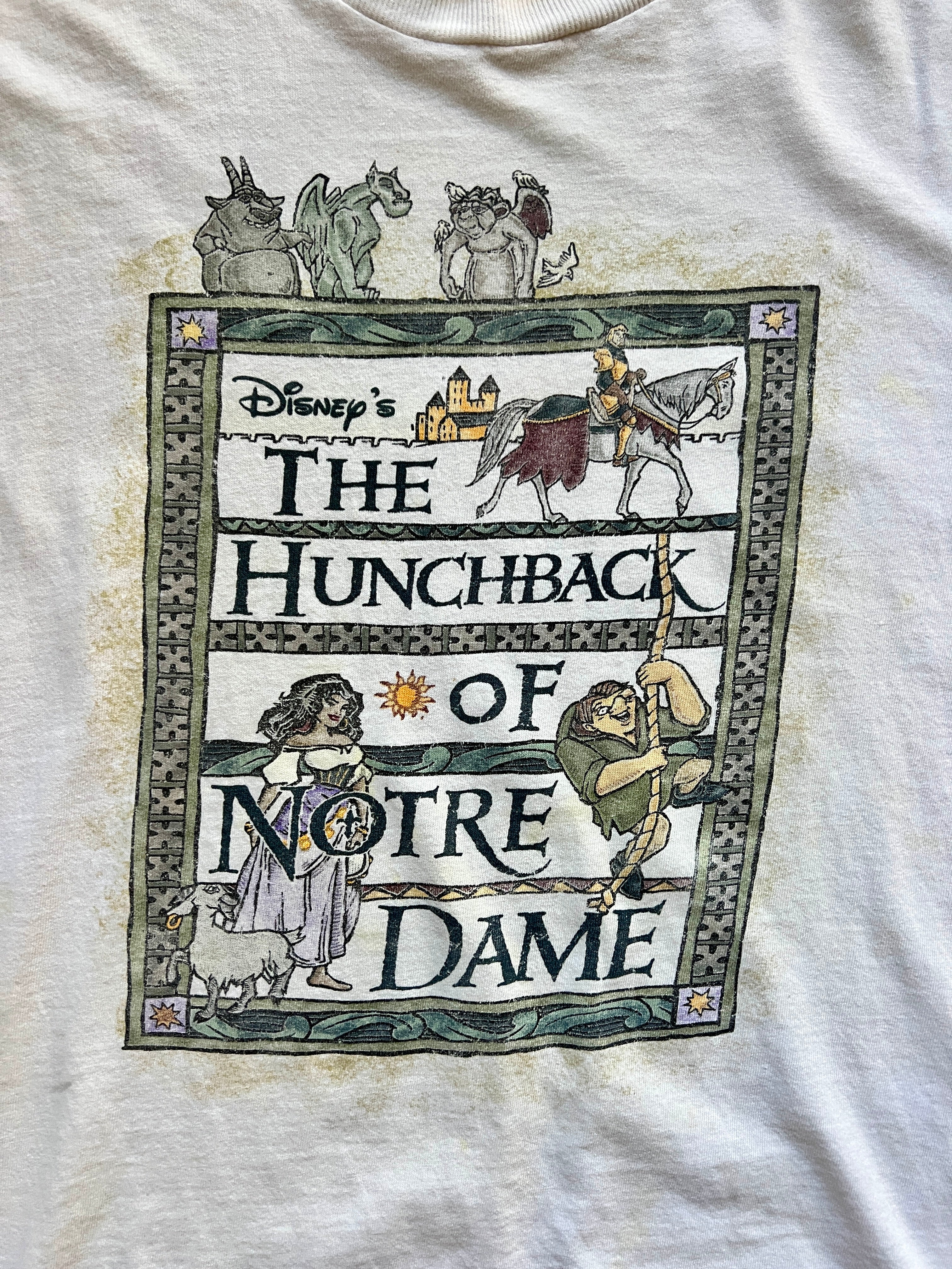 1202 -White The Hunchback of Notre Dame Character Shirt - NT / L