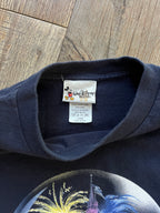 707 -Black WDW Cinderella Castle Snowglobe Tee - L