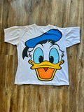 1204 -White Big Face Donald Duck Shirt - NT / OSFA