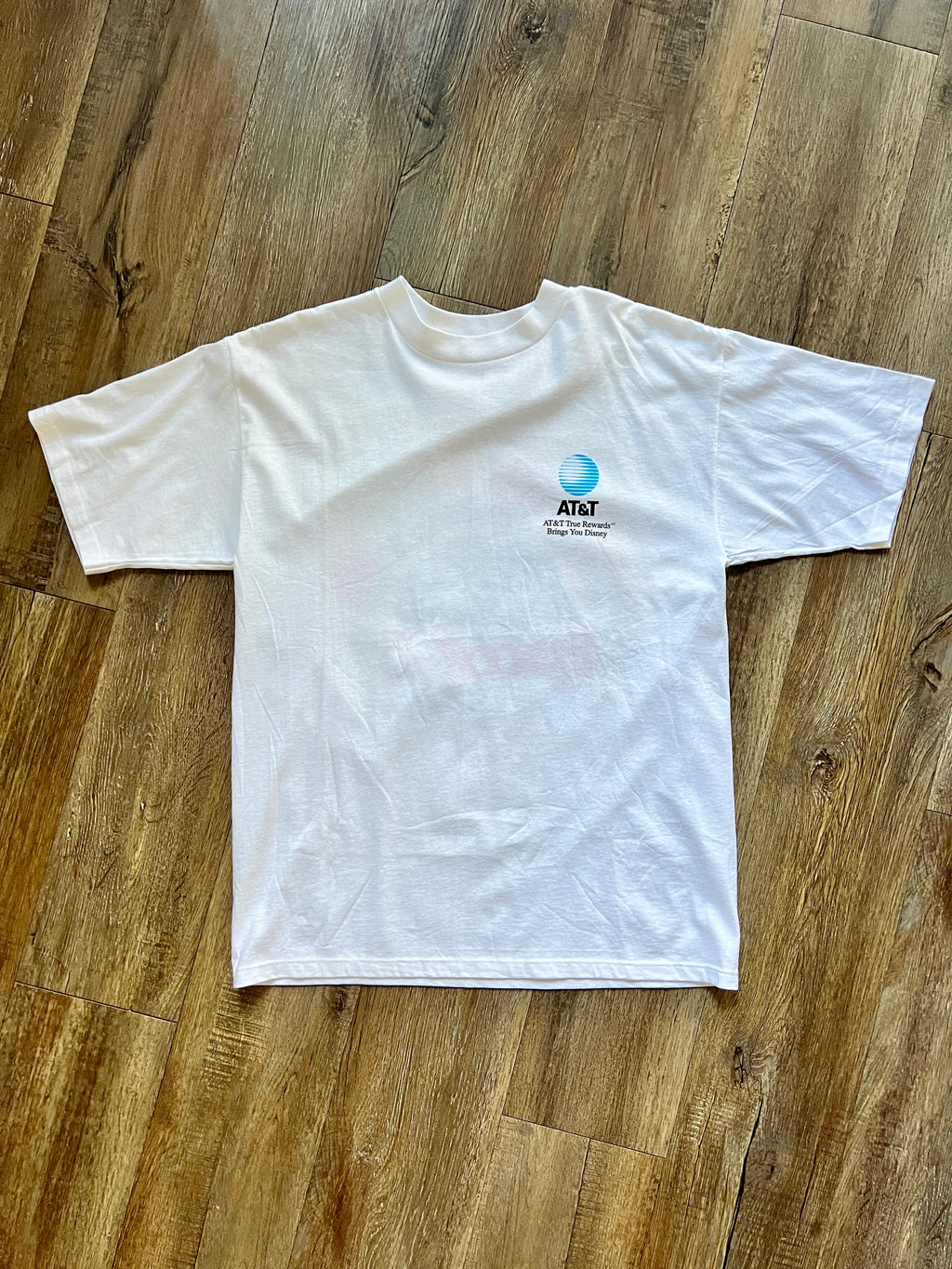 1207 -White 1995 EPCOT AT&T Rewards Shirt - L