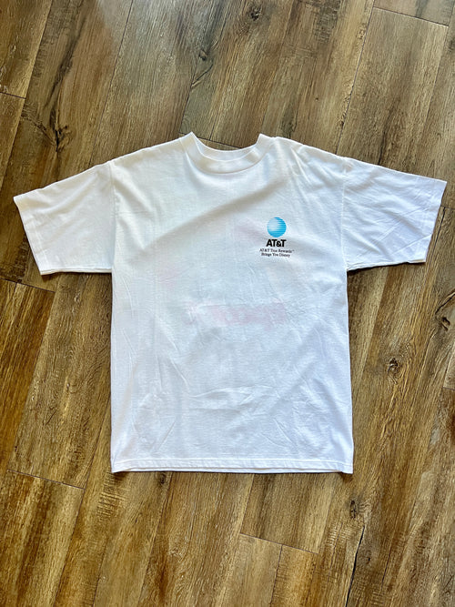 1207 -White 1995 EPCOT AT&T Rewards Shirt - L