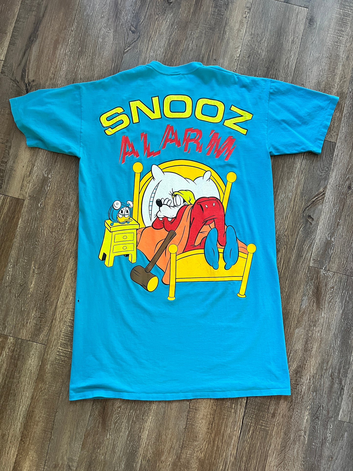 713 -Blue Goofy Snooz Alarm Sleep Shirt - OSFA
