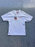 1431 - White Sorcerer Mickey Embroidered Henley - L
