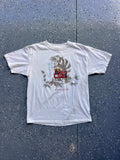 1432 - White Embroidered 1998 DAK Asia Opening Day Tee - L