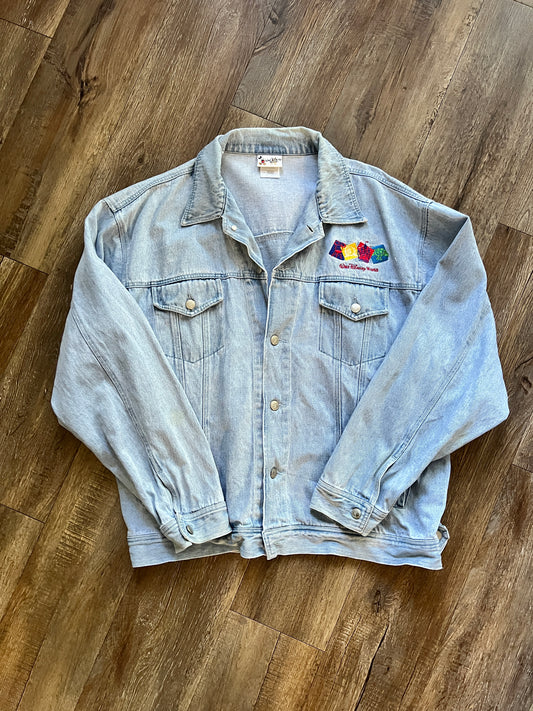 717 -Denim Embroidered WDW 4 Parks Jacket - XL