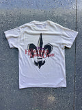 1413 - White Huinchback of Notre Dame Fleur de Lis Tee - M