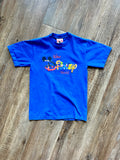 1213 -Blue WDW Character Letter Shirt with Autographs - YM