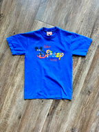 1213 -Blue WDW Character Letter Shirt with Autographs - YM