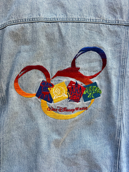 717 -Denim Embroidered WDW 4 Parks Jacket - XL