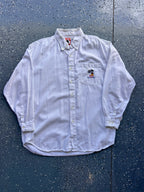 1433 - White Embroidered MGM Studios Mickey Button Up - XL