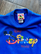 1213 -Blue WDW Character Letter Shirt with Autographs - YM