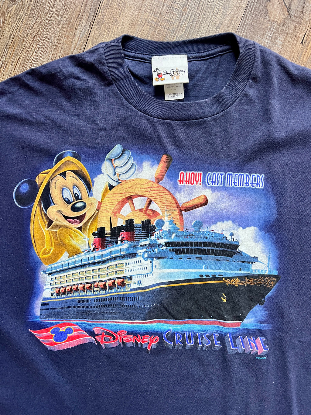 1216 - Navy Ahoy Cast Members! DCL Shirt - L