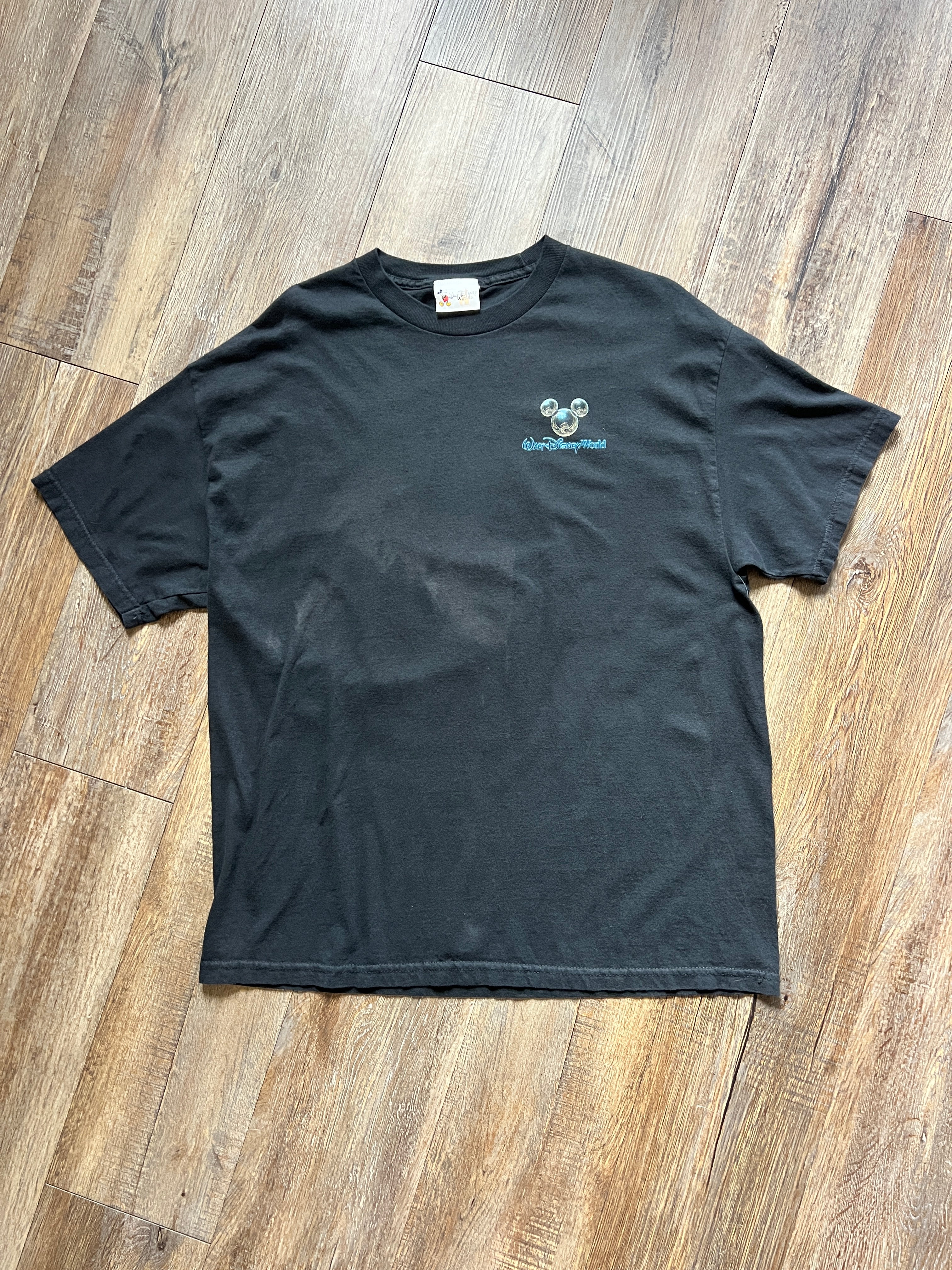 1220 -Black WDW Mickey Head Dragon Shirt - XL