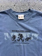 1434 - Navy Wilderness Lodge All-Terrain Exploration Mickey, Goofy, Pluto Tee - NT/M