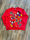 725 - Red, Blue, & Yellow Mickey Unlimited Crewneck - M