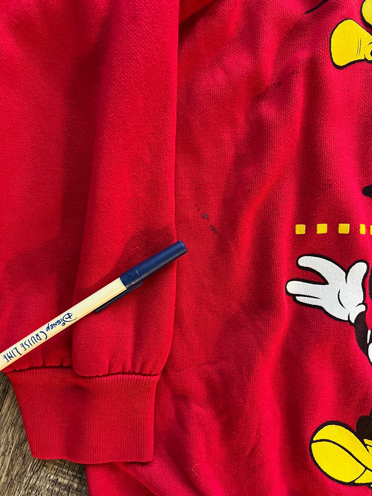 725 - Red, Blue, & Yellow Mickey Unlimited Crewneck - M