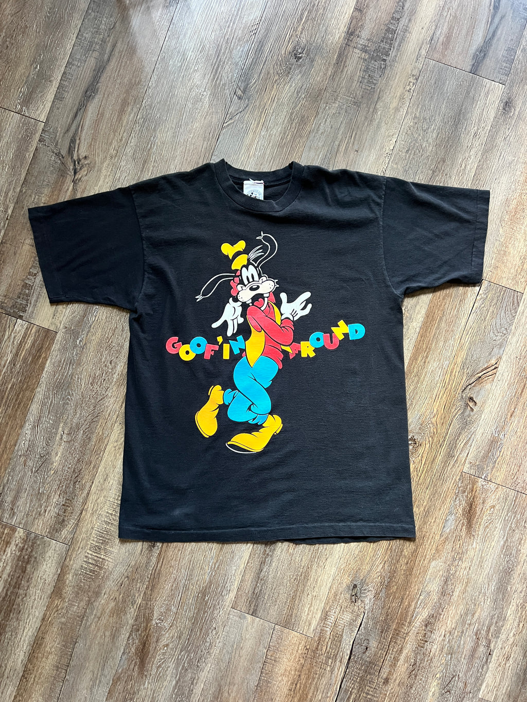 1222 -Black Goofy Goofin' Around Shirt - NT / XL