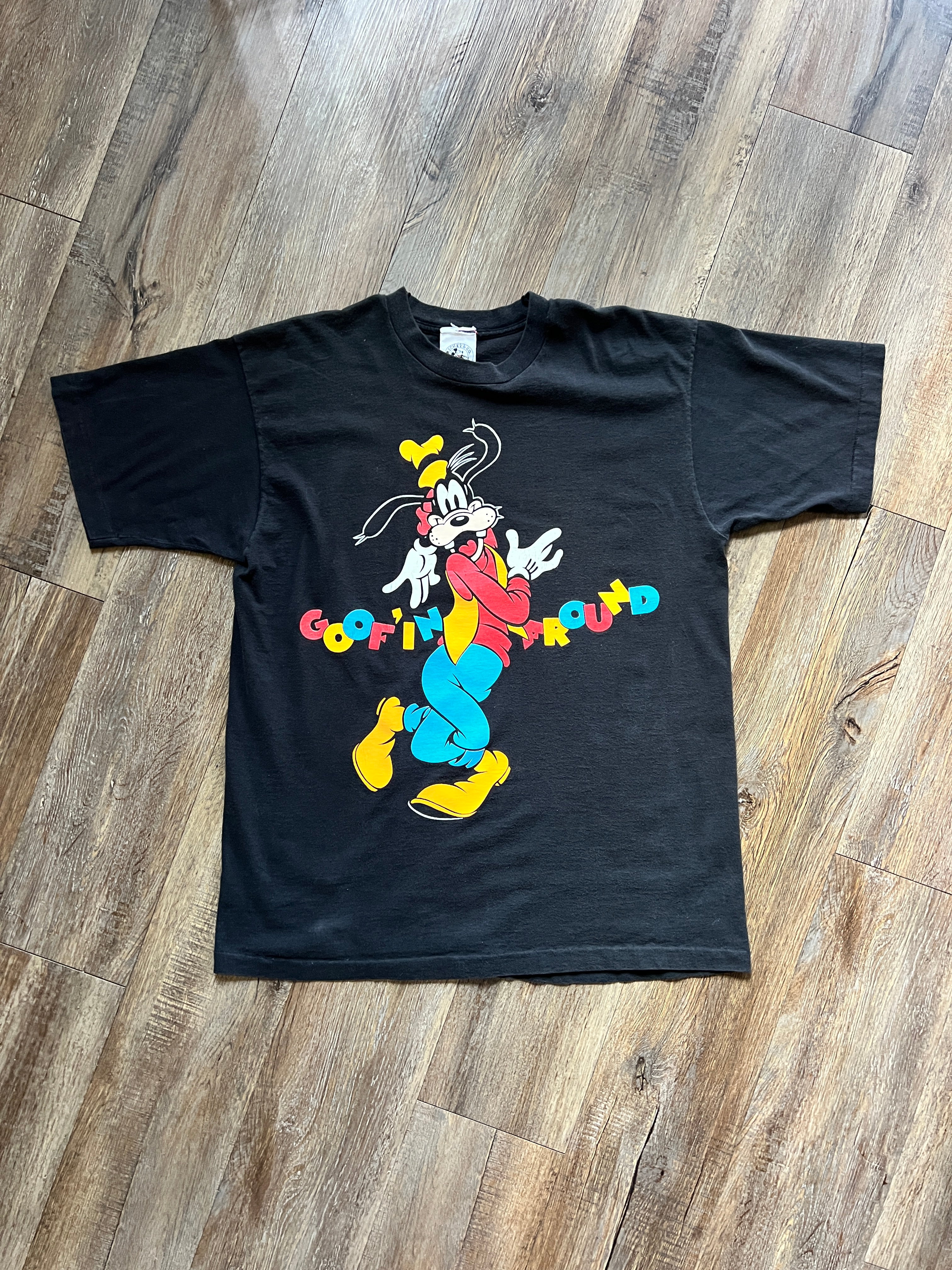 1222 -Black Goofy Goofin' Around Shirt - NT / XL
