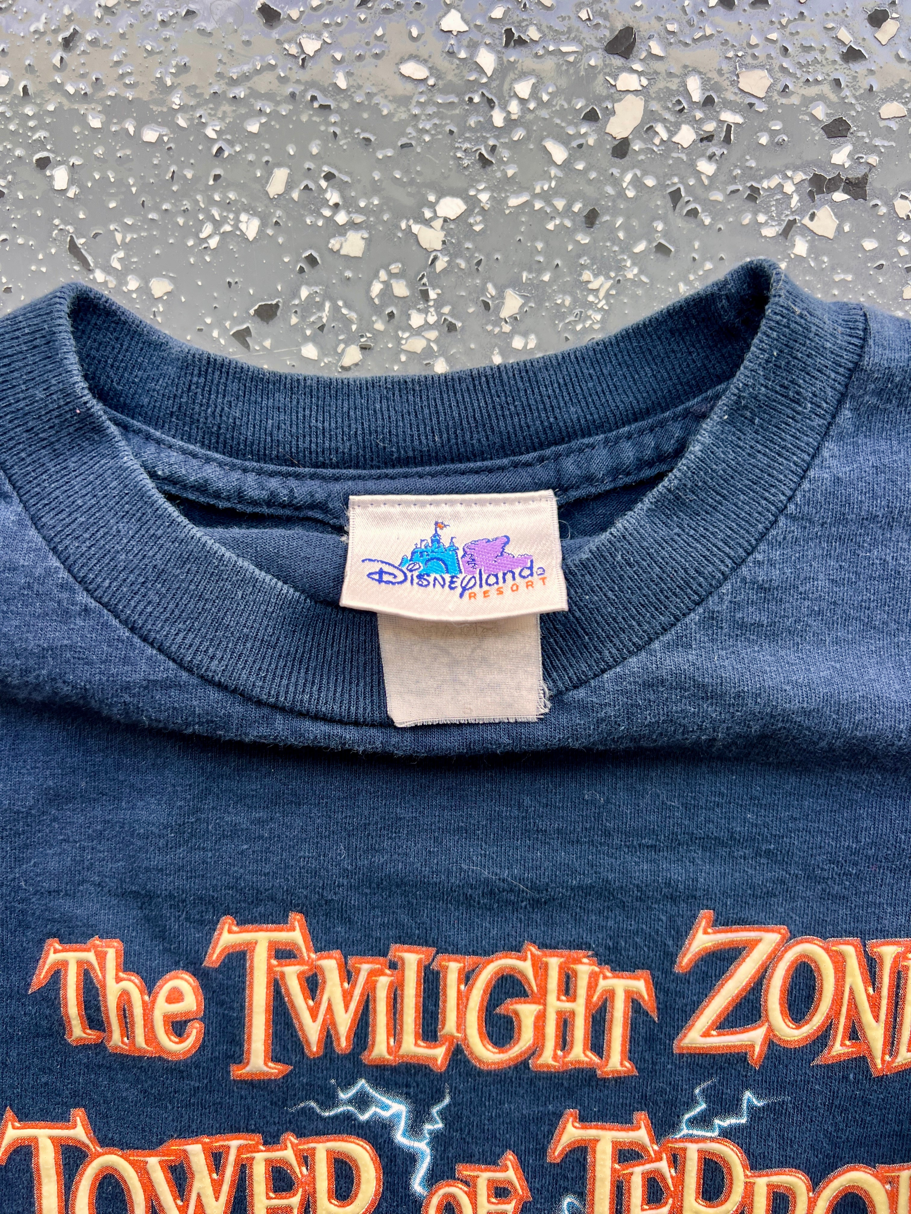 1424 - Navy Twilight Zone Tower of Terror Drop into the Zone Tee - S