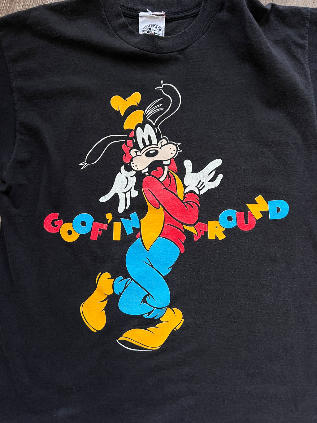 1222 -Black Goofy Goofin' Around Shirt - NT / XL