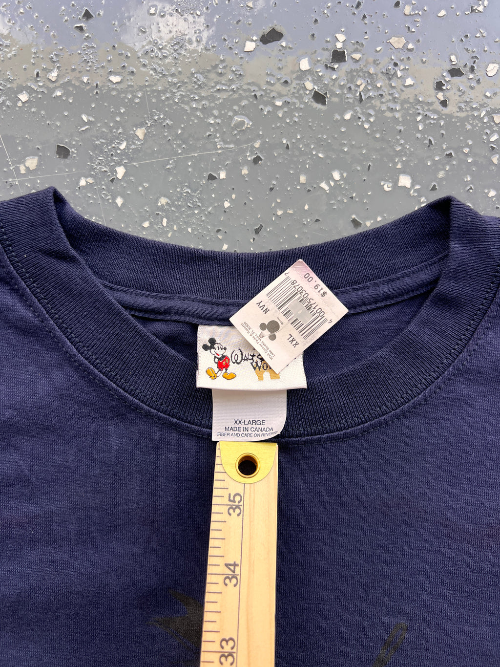 1435 - NWT Navy Angry Donald WDW Logo Tee - 2XL