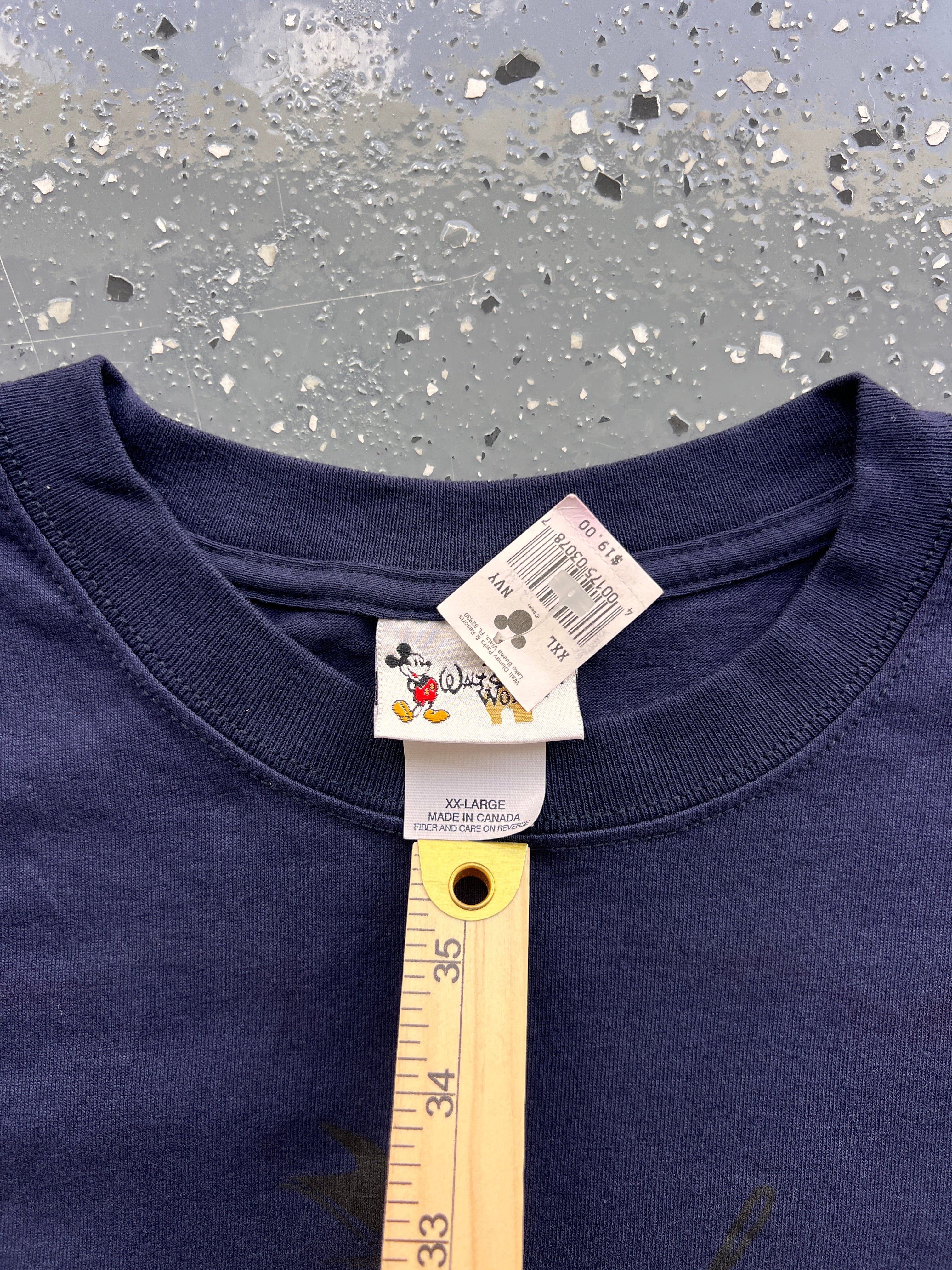 1435 - NWT Navy Angry Donald WDW Logo Tee - 2XL