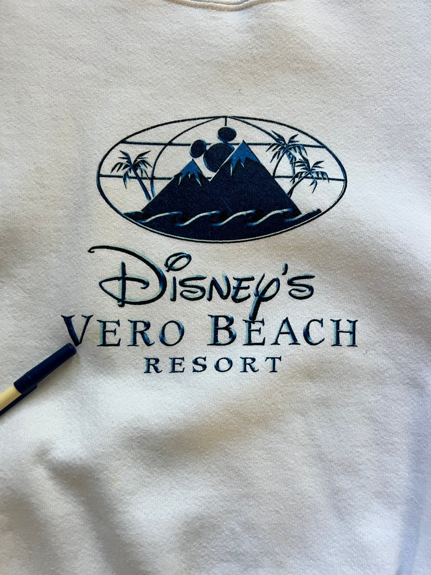 729 -White Vero Beach Logo Crewneck - 2X