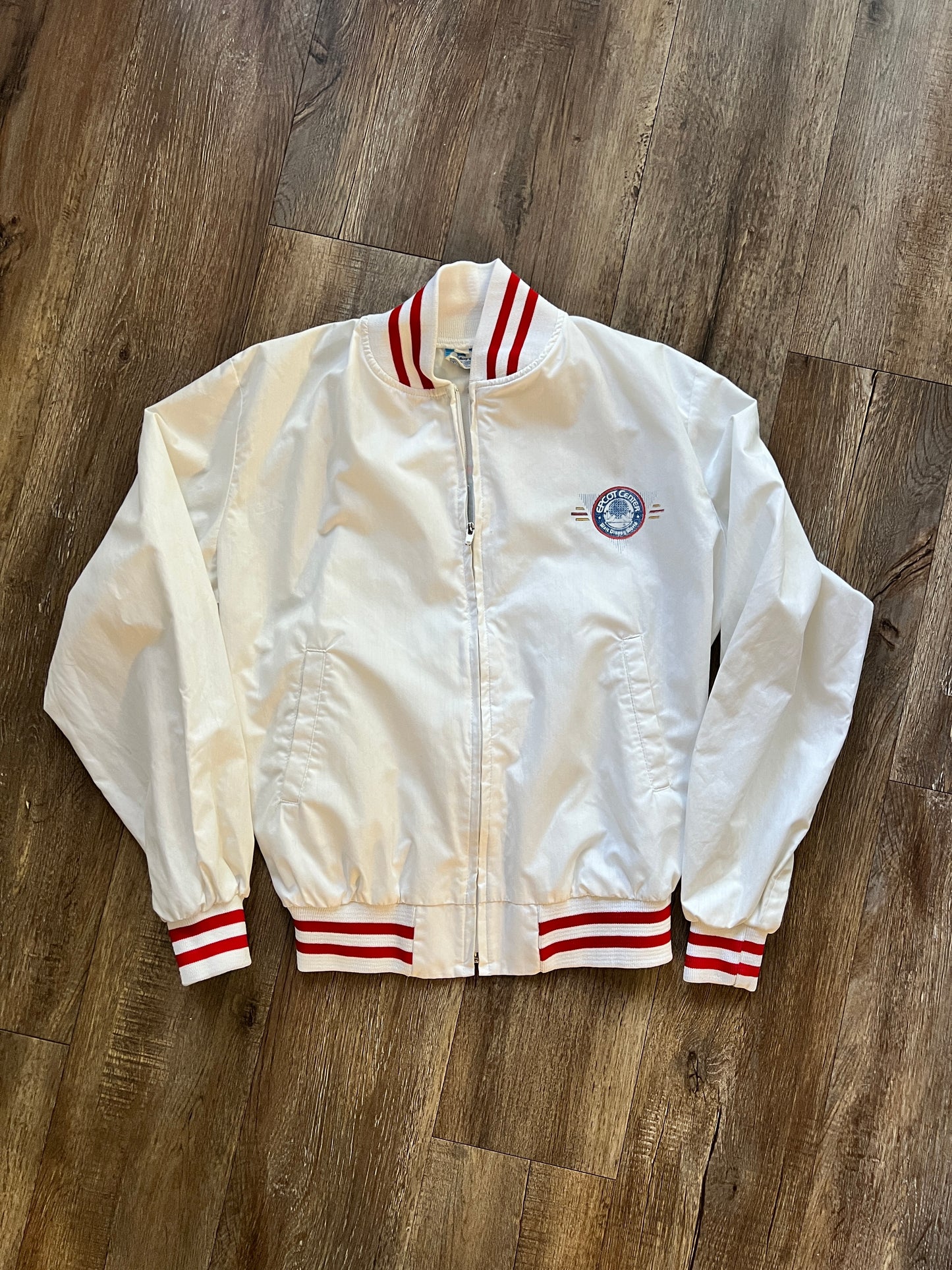 731 -White EPCOT Center WDW Logo Jacket - S