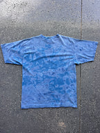 1436 - Blue Tie-Dye Embroidered Aladdin Pocket Tee - NT/XL