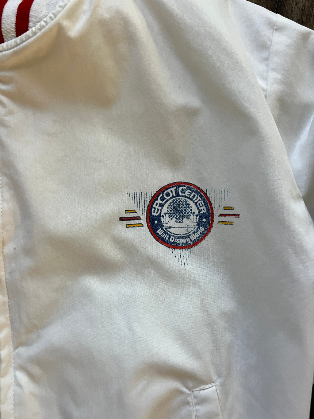 731 -White EPCOT Center WDW Logo Jacket - S