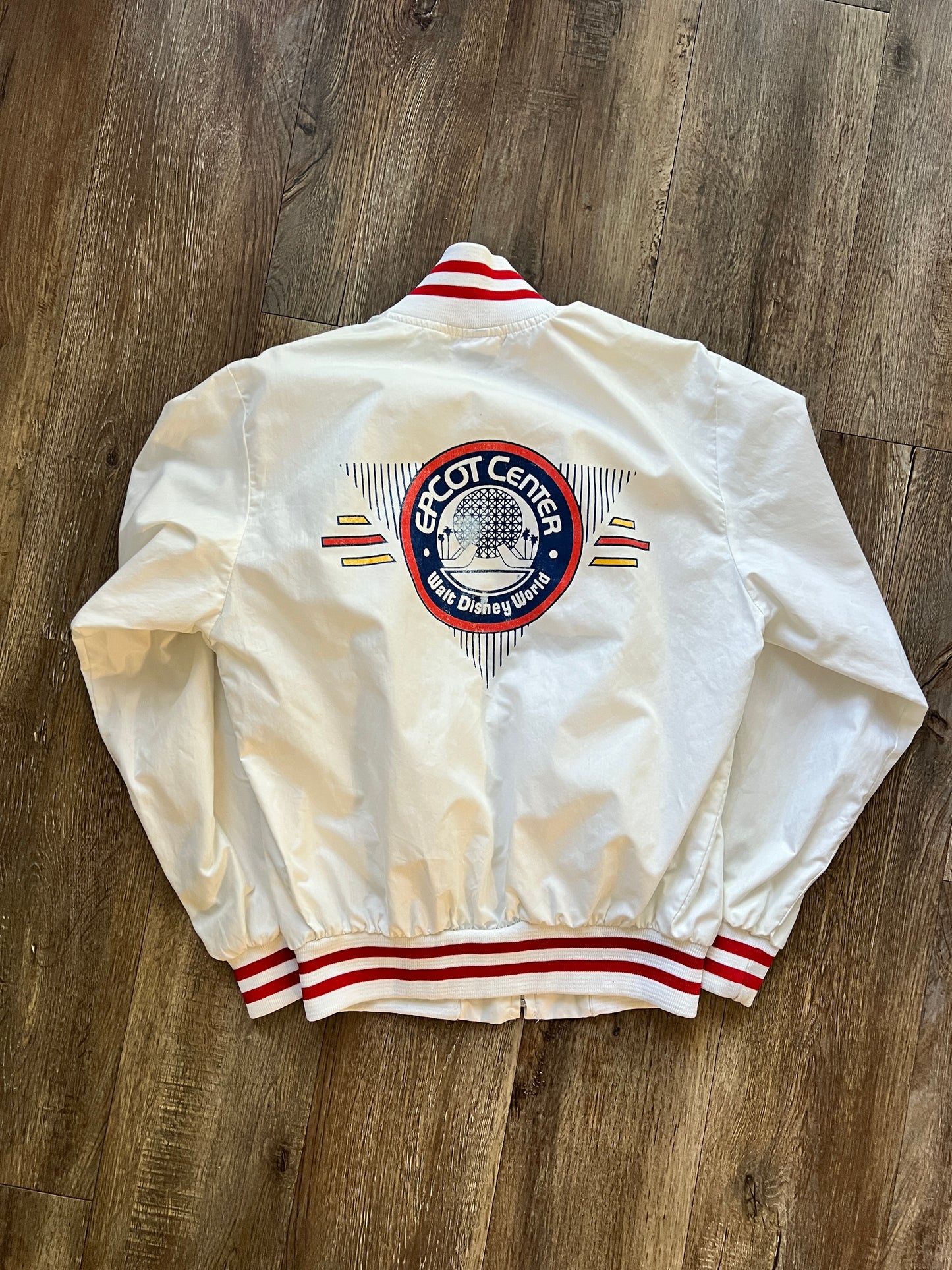 731 -White EPCOT Center WDW Logo Jacket - S