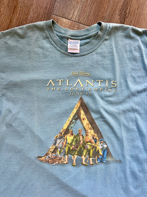 1227 -Blue Atlantis The Lost Journey Movie The Disney Store Promo Shirt - XL